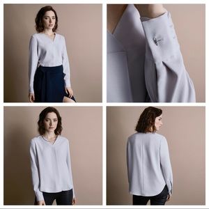 Unstainable Lt Gray Blouse - Perfect Condition!